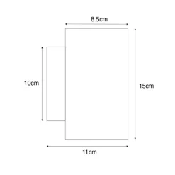 QAZQA Schlafzimmerlampen|Küchenlampen*Ländliche Wandleuchte aus Holz, quadratisch, 2-flammig – Sandy