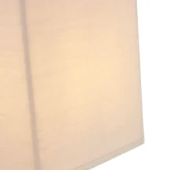 QAZQA Schlafzimmerlampen|Esszimmerlampen*Ländliche Wandleuchte Beige mit Stoffschirm - Vete