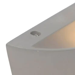 QAZQA Wandleuchten|Wohnzimmerlampen*Ländliche Wandleuchte Betonhalbkugel - Adelaide