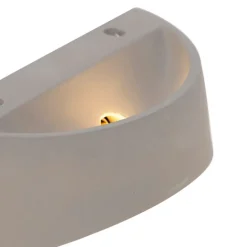 QAZQA Wandleuchten|Wohnzimmerlampen*Ländliche Wandleuchte Betonhalbkugel - Adelaide