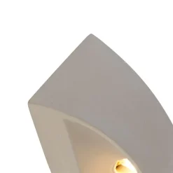 QAZQA Wandleuchten|Wohnzimmerlampen*Ländliche Wandleuchte Betonhalbkugel - Adelaide