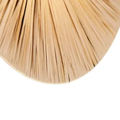 QAZQA Wandleuchten|Wohnzimmerlampen*Ländliche Wandleuchte schwarz mit Seil 45 cm - Leia