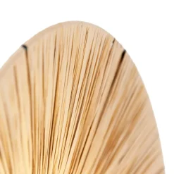 QAZQA Wandleuchten|Wohnzimmerlampen*Ländliche Wandleuchte schwarz mit Seil 45 cm - Leia