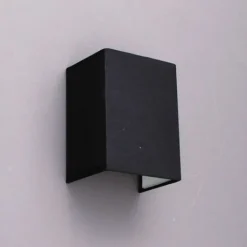 QAZQA Wandleuchten|Wohnzimmerlampen*Ländliche Wandleuchte schwarz mit Stoffschirm - Vete