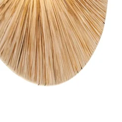 QAZQA Wandleuchten|Wohnzimmerlampen*Ländliche Wandleuchte schwarz mit Seil 60 cm - Leia