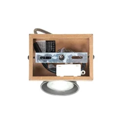 QAZQA Wandstrahler|Deckenstrahler*Ländlicher Fleck schwarz mit Holz - Jelle