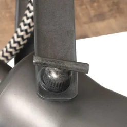 QAZQA Wandstrahler|Deckenstrahler*Ländlicher Fleck schwarz mit Holz - Jelle