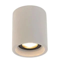 QAZQA Schlafzimmerlampen|Küchenlampen*Ländlicher runder Aufbaustraher Beton - Deep