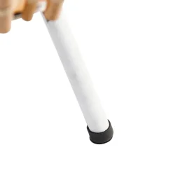 QAZQA Tischlampen|Wohnzimmerlampen*Ländliches Tischlampen-Stativ Bambus mit Weiß - Canna Capsule