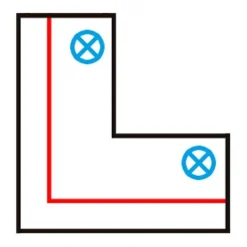 QAZQA Deckenstrahler|Aufbaustrahler*L-Verbinder für 3-Phasenschiene schwarz links - 3-phasig