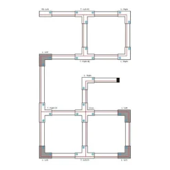 QAZQA Deckenstrahler|Aufbaustrahler*L-Verbinder für 3-Phasenschiene schwarz links - 3-phasig