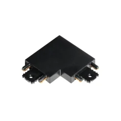 QAZQA Deckenstrahler|Aufbaustrahler*L-Verbinder Schiene schwarz 1-phasig - Magnetic