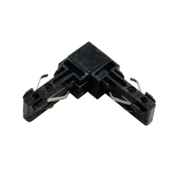 QAZQA Deckenstrahler|Aufbaustrahler*L-Verbinder Schiene schwarz 1-phasig - Slimline