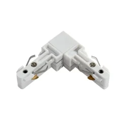 QAZQA Deckenstrahler|Aufbaustrahler*L-Verbinder Schiene weiß 1-phasig - Slimline