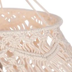 Kinder QAZQA Kinderzimmerlampen|Lampenschirme*Makramee Lampenschirm natur 90 cm