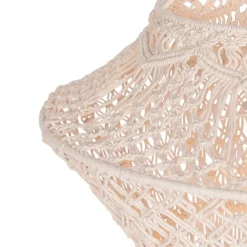 Kinder QAZQA Kinderzimmerlampen|Lampenschirme*Makramee Lampenschirm natur 90 cm