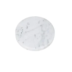 QAZQA Leuchten Ohne Schirm|Bogenlampen*Marmorfuß Weiß Rund für Bogenlampe XXL