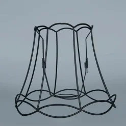 QAZQA Lampenschirme*Metall Lampenschirm schwarz 25/21 - Granny Frame