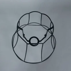 QAZQA Lampenschirme*Metall Lampenschirm schwarz 25/21 - Granny Frame