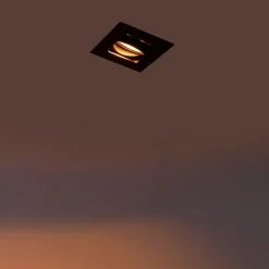 QAZQA Smarte Einbaustrahlers|Smarte Spots*Modern Smart Einbau Spot schwarz inkl. WiFi GU10 - Artemis