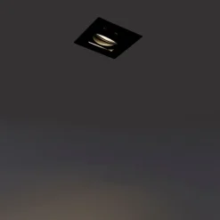 QAZQA Smarte Einbaustrahlers|Smarte Spots*Modern Smart Einbau Spot schwarz inkl. WiFi GU10 - Artemis