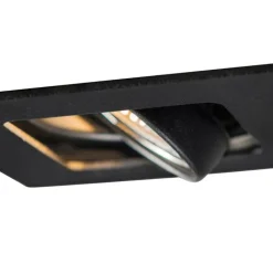 QAZQA Smarte Einbaustrahlers|Smarte Spots*Modern Smart Einbau Spot schwarz inkl. WiFi GU10 - Artemis