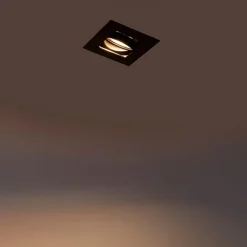 QAZQA Smarte Einbaustrahlers|Smarte Spots*Modern Smart Einbau Spot schwarz inkl. WiFi GU10 - Artemis