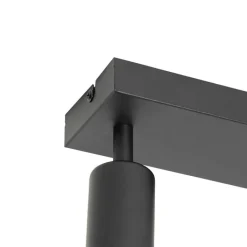 QAZQA Deckenstrahler|Aufbaustrahler*Modern Spot schwarz rechteckig 2-flammig - Facil