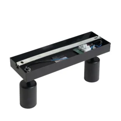 QAZQA Deckenstrahler|Aufbaustrahler*Modern Spot schwarz rechteckig 2-flammig - Facil