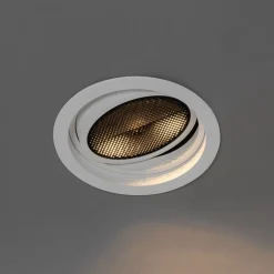 QAZQA Einbaustrahler|Wohnzimmerlampen*Modern versenktes Spotweiß verstellbar - Coop 111 Honey