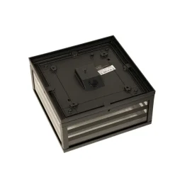 QAZQA Gartenbeleuchtung|Deckenleuchten Außen*Moderne Außendeckenleuchte aus schwarzem Glas, 2-flammig, IP44 – Reims