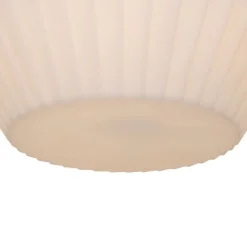 QAZQA Gartenbeleuchtung|Pendelleuchten Außen*Moderne Außenhängelampe schwarz mit weißem Schirm 45,6 cm IP44 - Robbert