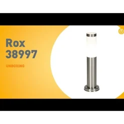 QAZQA Gartenbeleuchtung|Stehlampen Außen*Moderne Außenlaterne aus Stahl 45 cm IP44 - Rox