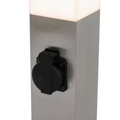 QAZQA Gartenbeleuchtung|Stehlampen Außen*Moderne Außenleuchte 45 cm Stahl mit Fassung IP44 - Malios