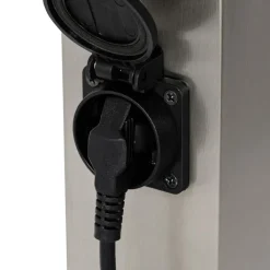 QAZQA Gartenbeleuchtung|Stehlampen Außen*Moderne Außenleuchte 45 cm Stahl mit Fassung IP44 - Malios