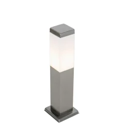 QAZQA Gartenbeleuchtung|Stehlampen Außen*Moderne Außenleuchte 45 cm Stahl mit Fassung IP44 - Malios