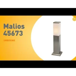 QAZQA Gartenbeleuchtung|Stehlampen Außen*Moderne Außenleuchte 45 cm Stahl - Malios