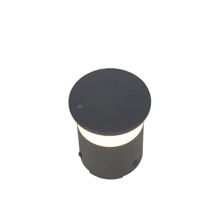 QAZQA Led-Außenleuchten|Stehlampen Außen*Moderne Außenleuchte Dunkelgrau 12 cm inkl. LED - Bar