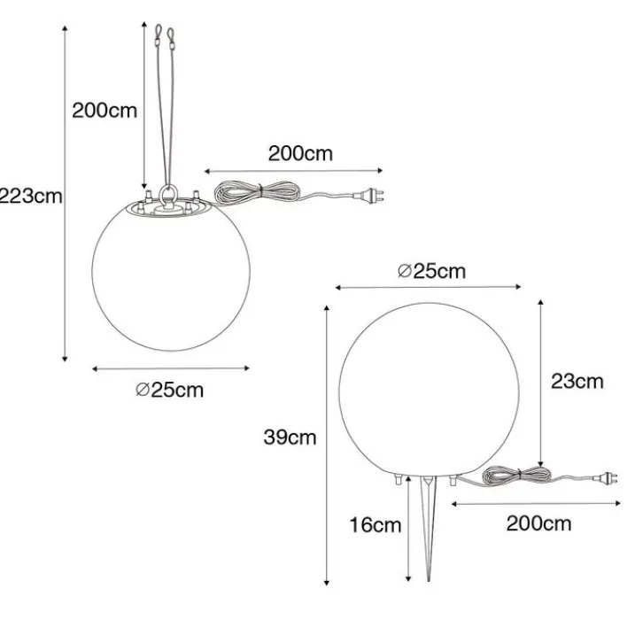 QAZQA Gartenbeleuchtung|Stehlampen Außen*Moderne Außenleuchte Grau 25 cm IP65 - Nura