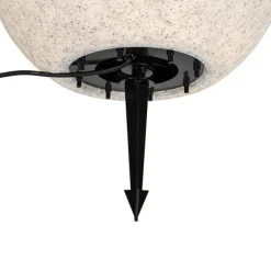 QAZQA Gartenbeleuchtung|Stehlampen Außen*Moderne Außenleuchte grau 45 cm IP65 - Nura