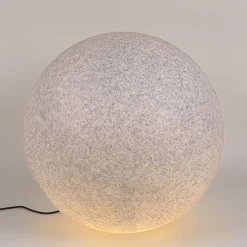 QAZQA Gartenbeleuchtung|Stehlampen Außen*Moderne Außenleuchte grau 77 cm IP65 - Nura