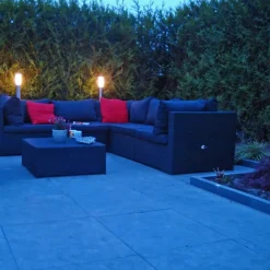 QAZQA Gartenbeleuchtung|Stehlampen Außen*Moderne Außenleuchte Mast Stahl 110 cm IP44 - Rox