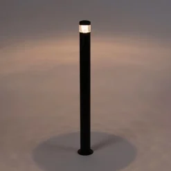 QAZQA Gartenbeleuchtung|Led-Außenleuchten*Moderne Außenleuchte schwarz 100 cm IP44 inkl. LED - Roxy