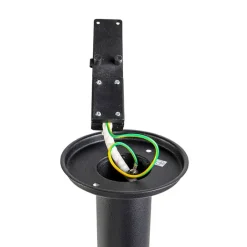 QAZQA Laternen Außen|Stehlampen Außen*Moderne Außenleuchte schwarz 50 cm IP44 - Gleam