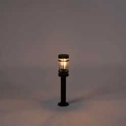 QAZQA Laternen Außen|Stehlampen Außen*Moderne Außenleuchte schwarz 50 cm IP44 - Gleam