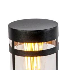 QAZQA Laternen Außen|Stehlampen Außen*Moderne Außenleuchte schwarz 80 cm IP44 - Gleam