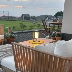 QAZQA Gartenbeleuchtung|Led-Außenleuchten*Moderne Außenleuchte schwarz inkl. LED und Dimmer Solar - Denlu