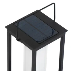 QAZQA Gartenbeleuchtung|Led-Außenleuchten*Moderne Außenleuchte schwarz inkl. LED und Dimmer Solar - Denlu