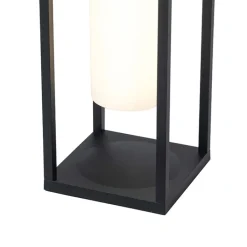 QAZQA Gartenbeleuchtung|Led-Außenleuchten*Moderne Außenleuchte schwarz inkl. LED und Dimmer Solar - Denlu