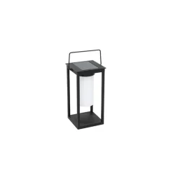 QAZQA Gartenbeleuchtung|Led-Außenleuchten*Moderne Außenleuchte schwarz inkl. LED und Dimmer Solar - Denlu